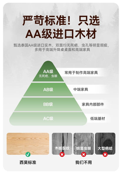 SIHOO D04S Pro 尊享款 自然木紋實木電動升降桌產品圖 09