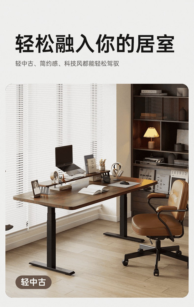 SIHOO D05S Pro 胡桃木色實木電動升降桌產品圖 08