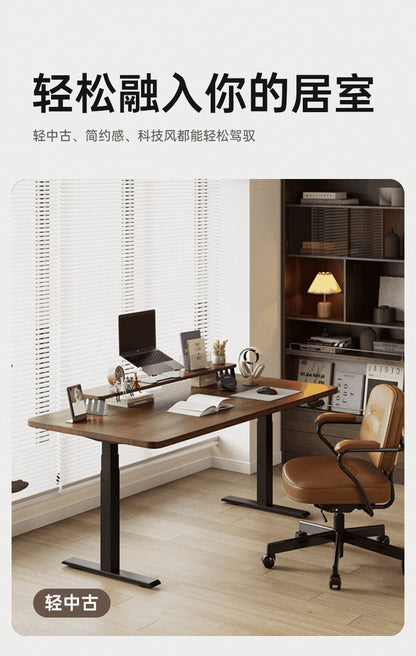 SIHOO D05S Pro 胡桃木色實木電動升降桌產品圖 08