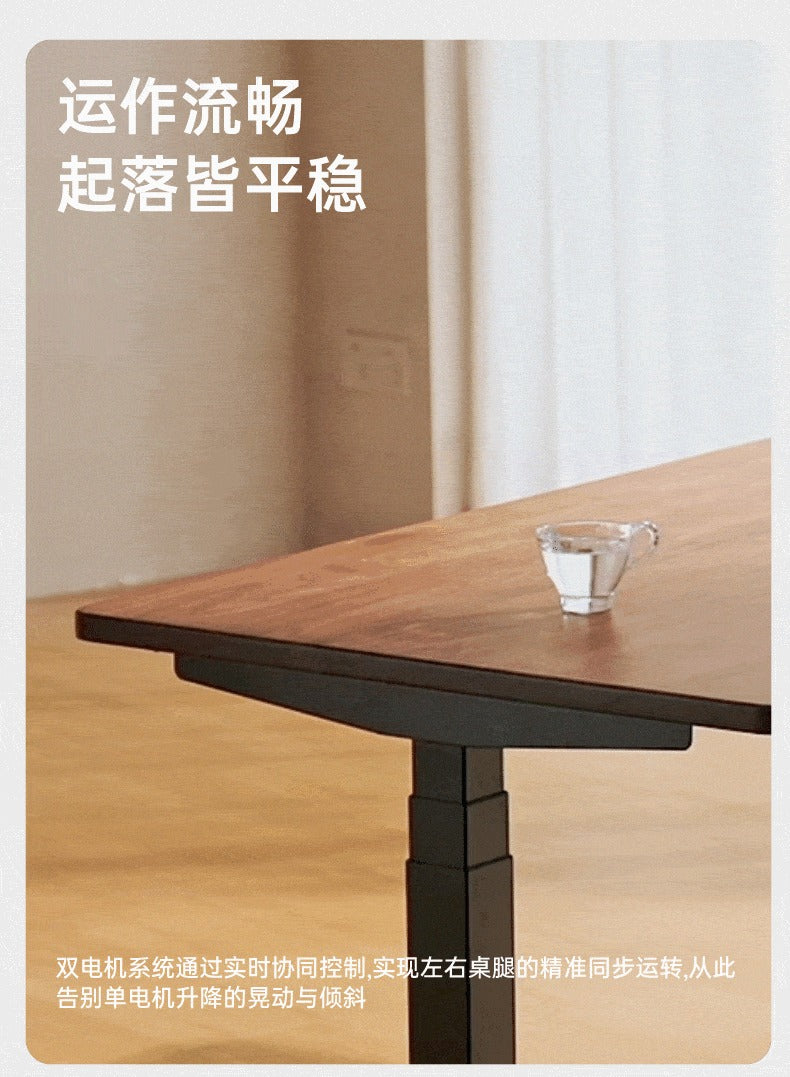 SIHOO D05S Pro 胡桃木色實木電動升降桌產品圖 15