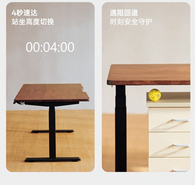 SIHOO D05S Pro 胡桃木色實木電動升降桌產品圖 16