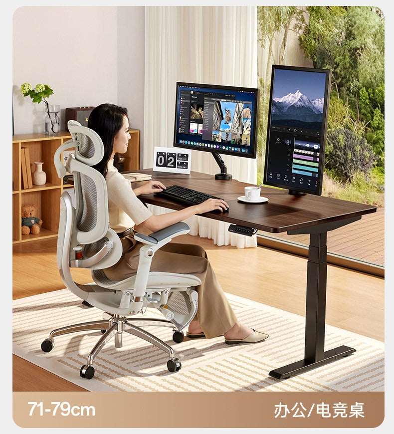 SIHOO D05S Pro 胡桃木色實木電動升降桌產品圖 22